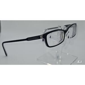 Burberry B2004 Eyeglasses 52-16-140 Black Rectangular Optical Frames
